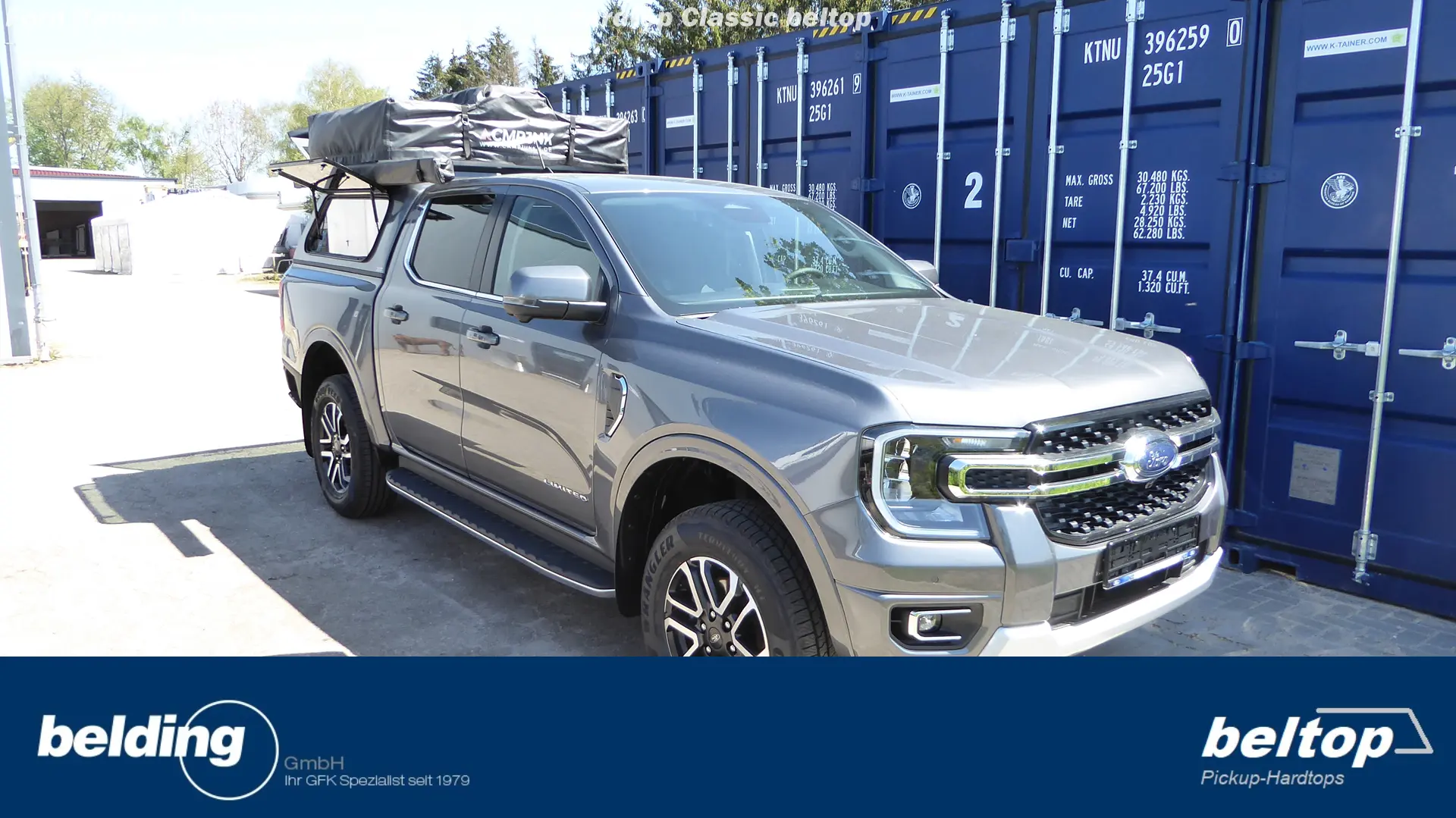 Hardtop Ford Ranger Doppelkabine Pickup beltop classic ab 2023 – Bild 10